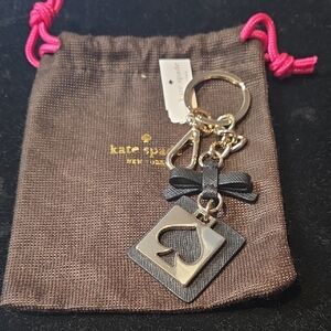 Kate Spade Gold and Black Keychain
